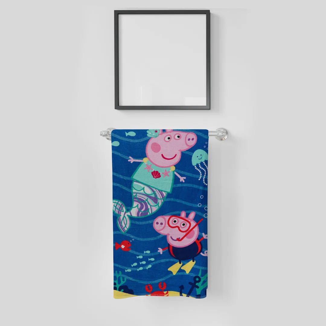 Printed Microfabric Towel Random Design(Pack of 2)