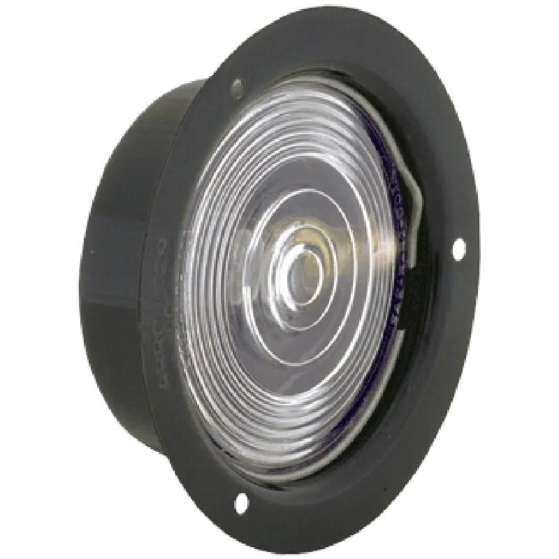 Recessed Dome Light, Black Steel Housing