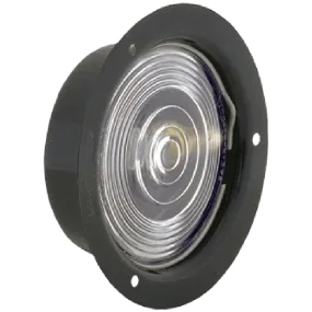 Recessed Dome Light, Black Steel Housing