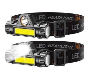 Rechargeable Headlamp Lightweight LED Torch Headlamp Work Light Waterproof Headlight Flashlight for Fishing Running Camping