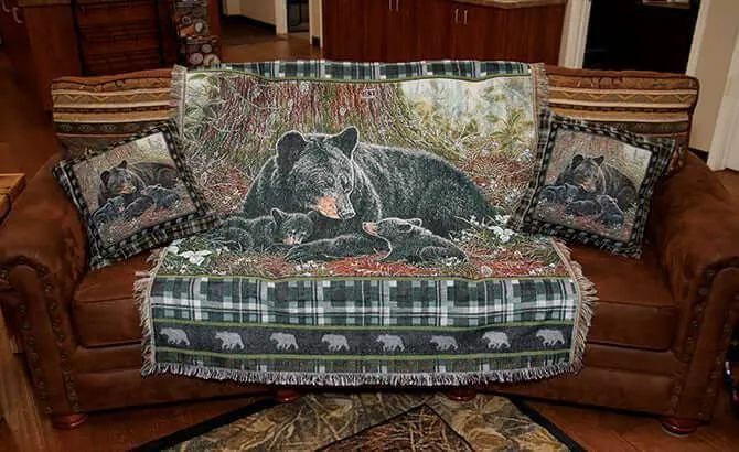 Rivers Edge 50" x 60" Deer Tapestry Throw