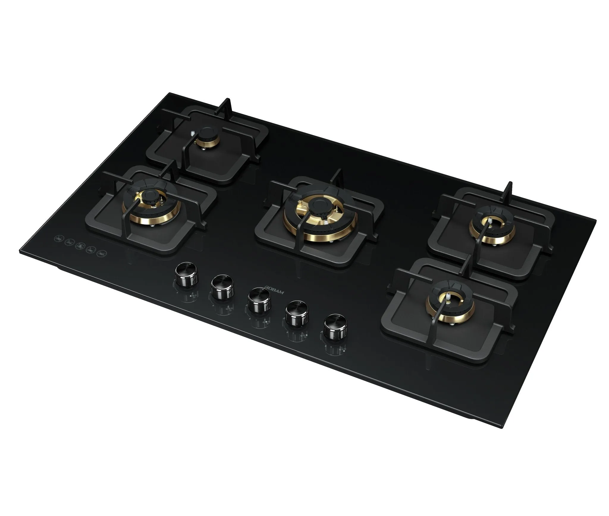 ROBAM 老板 B520 900MM Glass 5 Burner Gas Hob JZ(T/Y)-G520