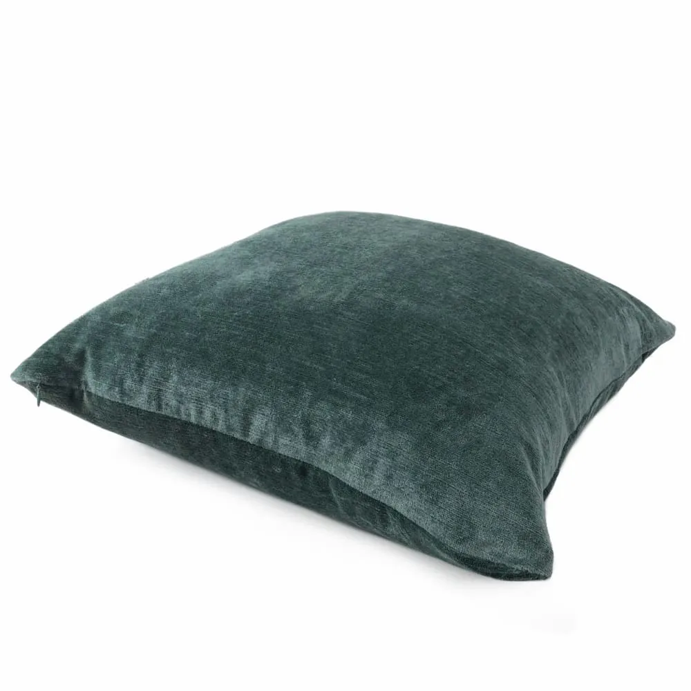 Robert Allen Cypress Green Lustre Textured Italian Linen Velvet Pillow Cover