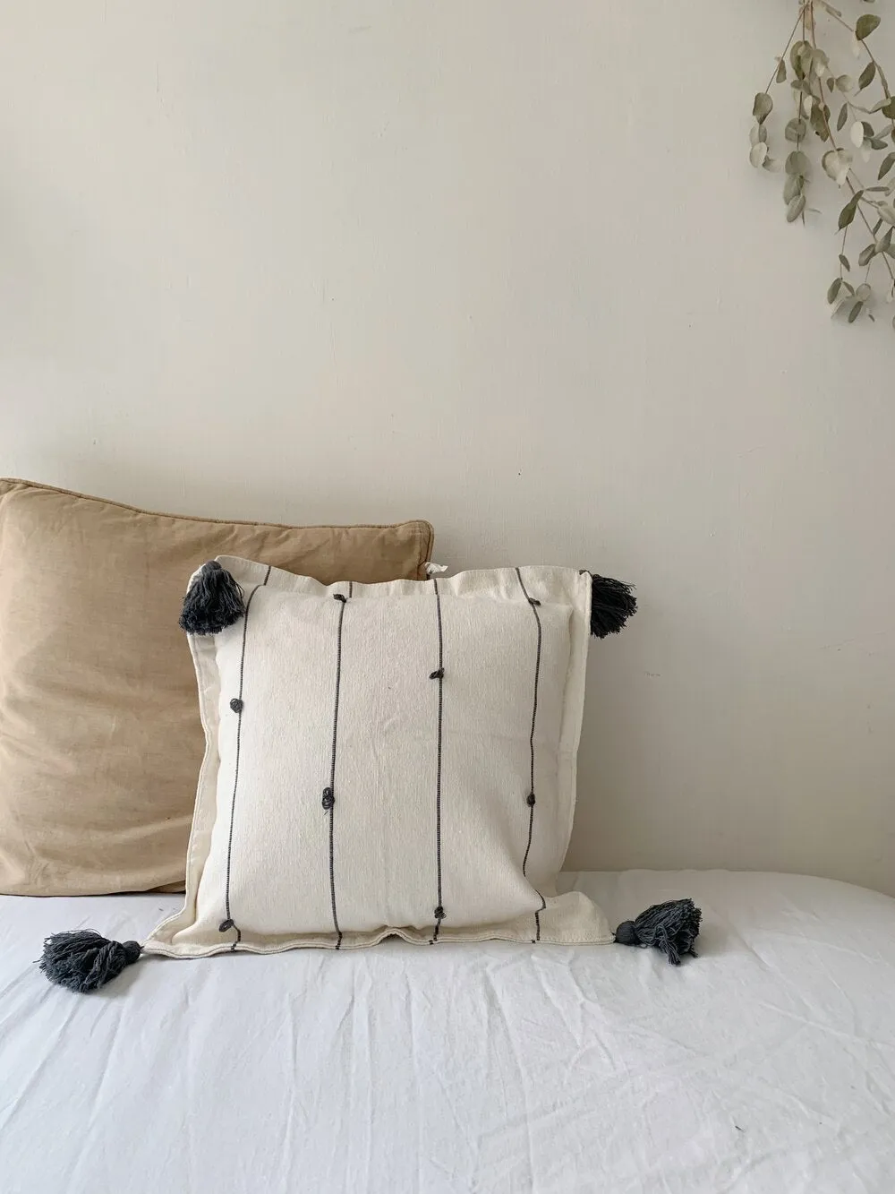 Rufina Cotton Pom Pom Pillowcase