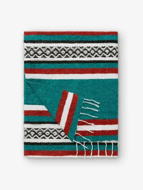 Rustic Green Cabo Mexican Blanket