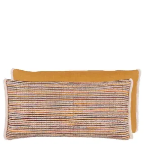 Sakiori Ochre Decorative Pillow by Designers Guild