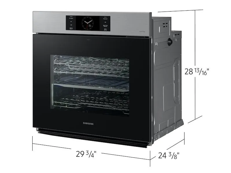 Samsung NV51CG700SSRAA Bespoke 30" Stainless Steel Single Wall Oven with AI Pro Cooking™ Camera