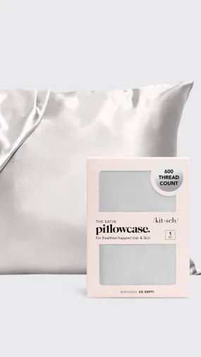 Satin Pillowcase - Silver