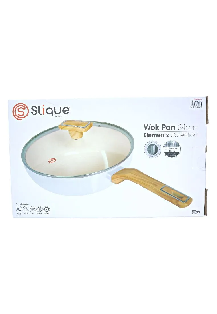 Slique Element Collection Ceramic Wok 24cm