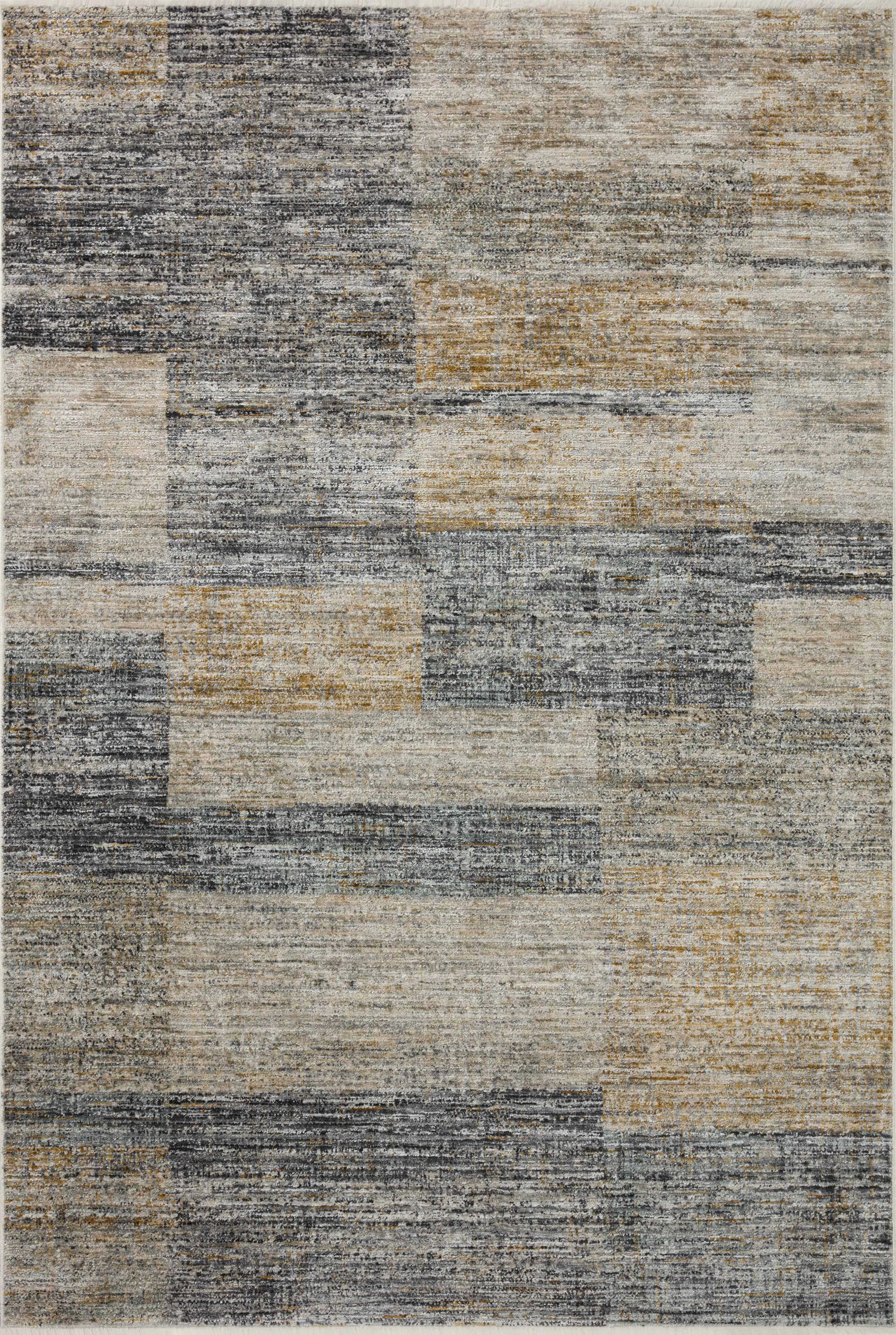 Soho Rug- Grey / Gold