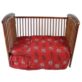 South Carolina Gamecocks 4 piece Baby Crib Set