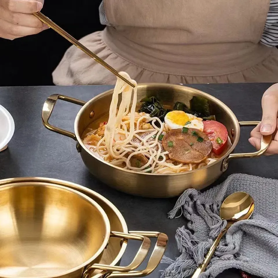 Stainless Steel Golden Wok