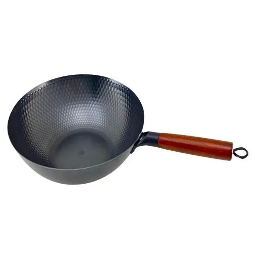 Steelcraft Black Steel 32cm Diamond Design Wok