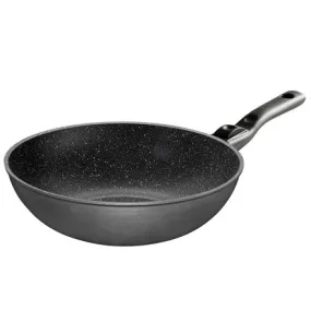 Stoneline Pan 19569 Wok Diameter 30 Cm Suitable For Induction Hob Removable Handle Anthracite