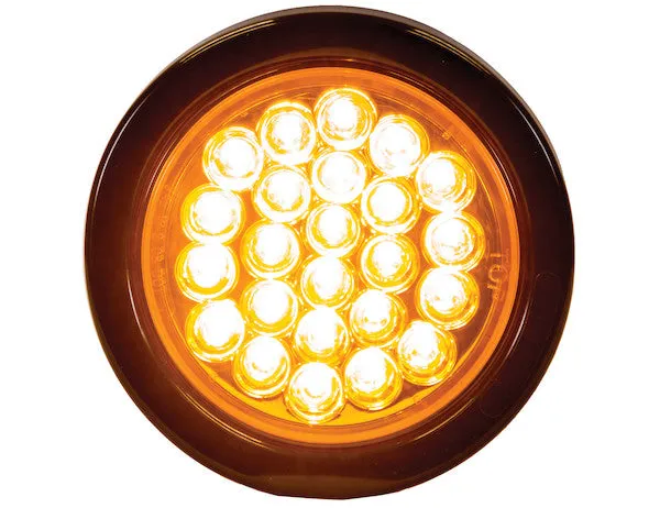 Strobe Light, Quad Flash, 4" Round Amber, SL40AR