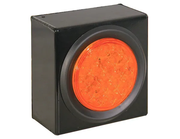 Strobe Light, Quad Flash, 4" Round Amber, SL40AR