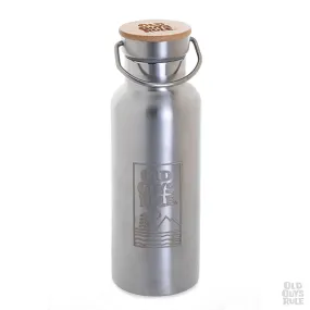 'Summit & Sea' Vacuum Flask - Silver