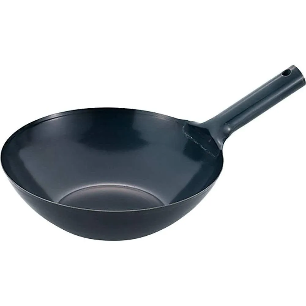 Summit Flat Bottom Japanese Wok with Handle (1.2mm)