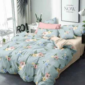 Super Soft Floral Design Ac Comforter Set (4 pc Set, king Size)