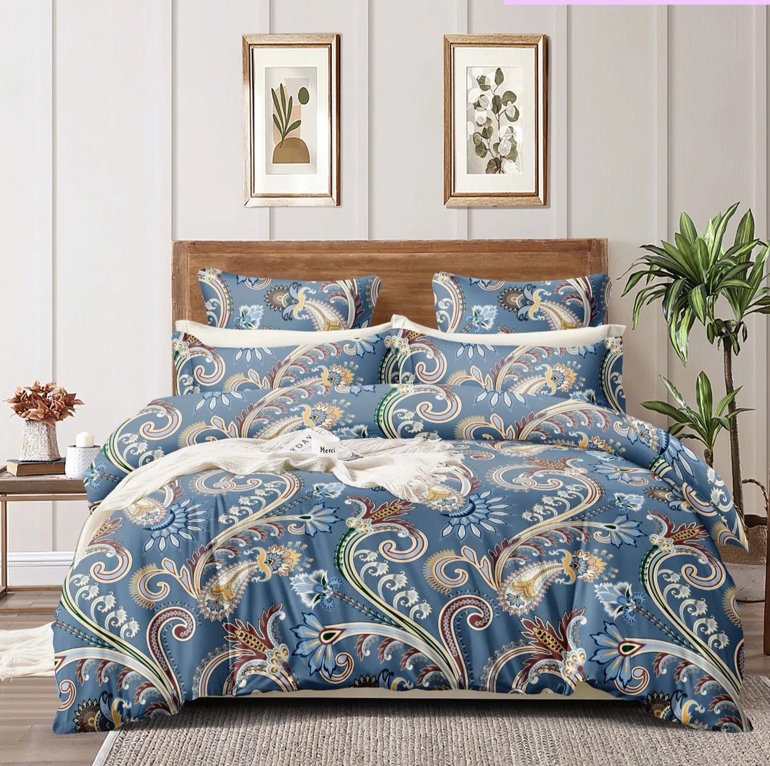 Super Soft Majestic Design Ac Comforter Set (4 pc Set)