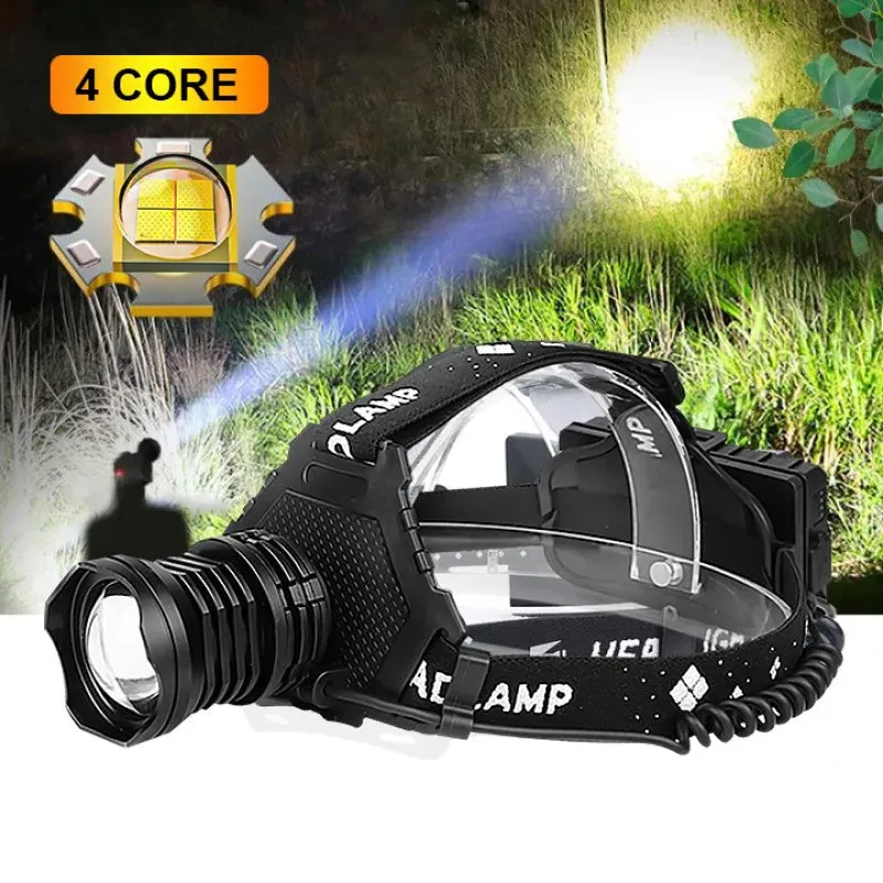 Super XHP199 LED Headlamp Headlight Powerful Head Flashlight USB Rechargeable Head Lamp Torch Light Lantern For Camping Fishing