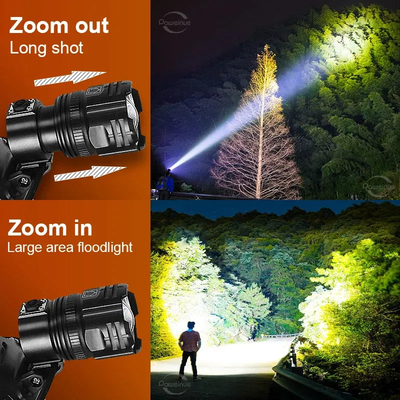 Super XHP360 Led Headlamp USB Rechargeable Head Flashlight Powerful High Power Headlight Camping Fishing Waterproof Head Lamp