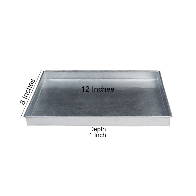 Swiss Roll Baking Tray Rectangle 8 X 12 Inch Galvanized Steel