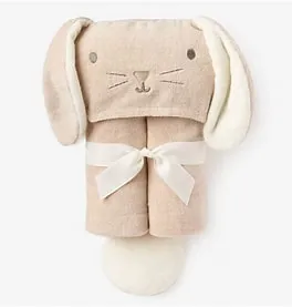 Tan Rabbit Hooded Bath Wrap