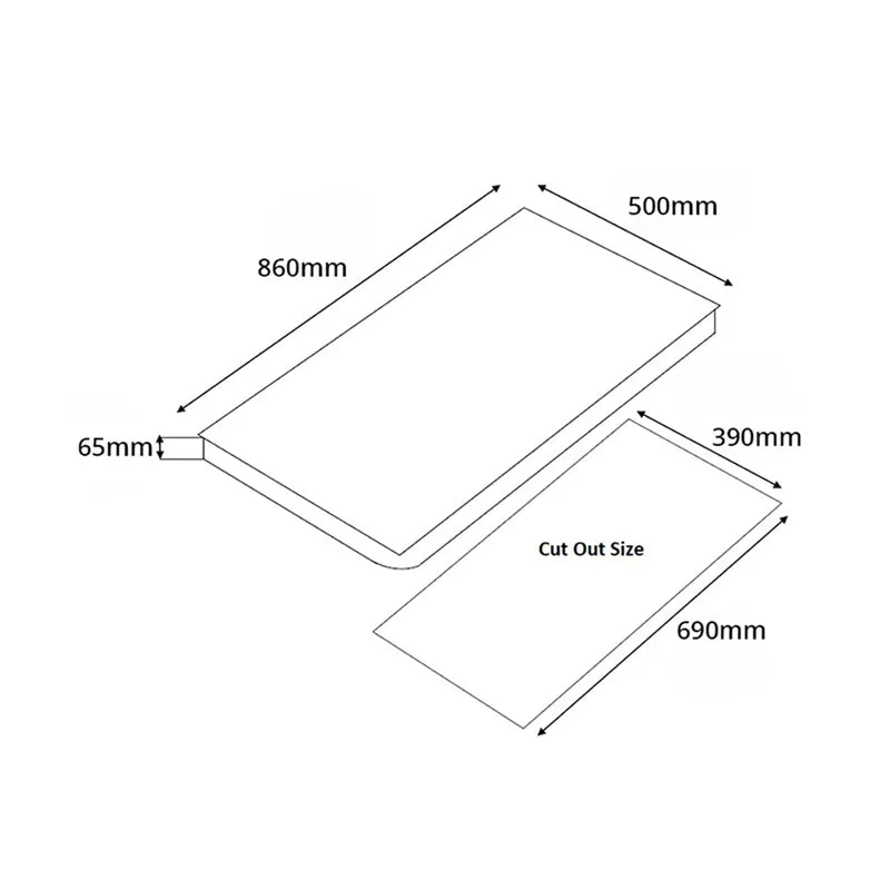 Tecno-SR98SV 86cm Stainless Steel Hob