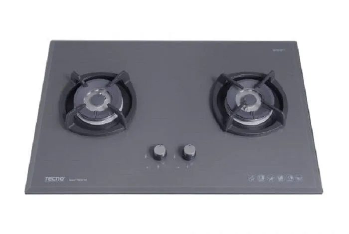 Tecno Uno T 28 TGSV Toughened Glass Hob (SCHOTT)  75cm, V.V.S, INFERNO*  2 Burners (2x Big)