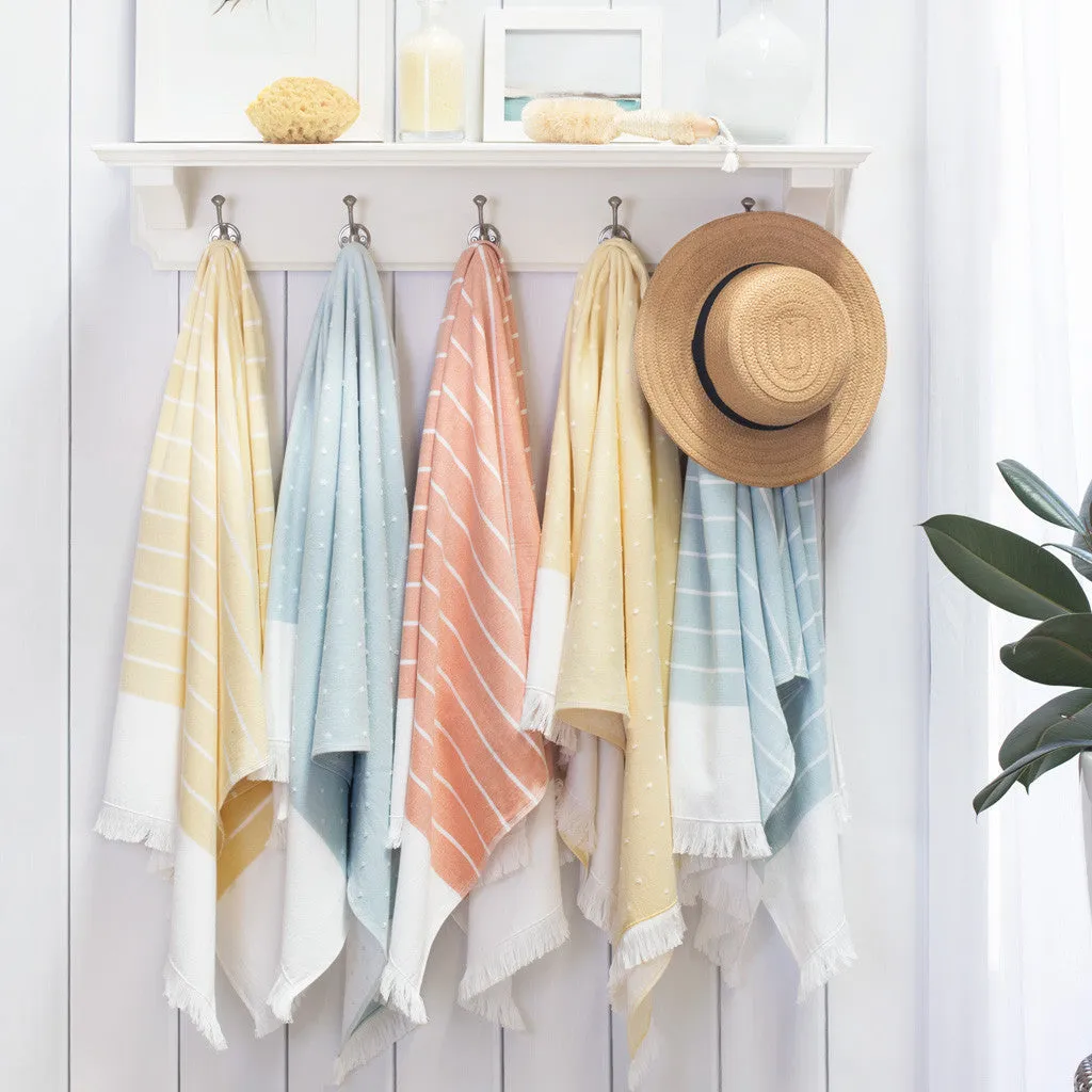 The Yellow Stripe Fouta Towels