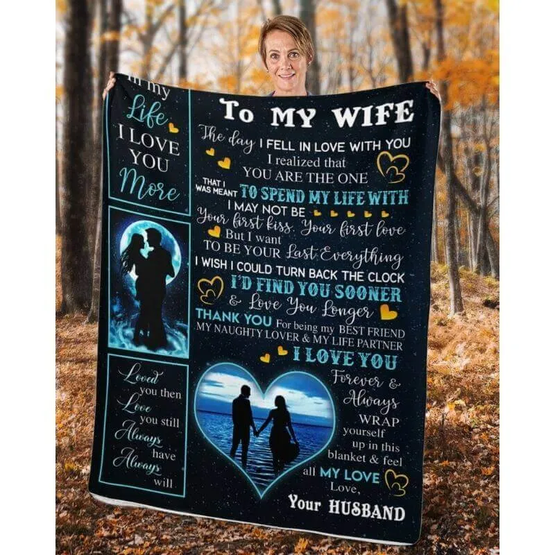 To My Wife - From Husband - A356 - Premium Blanket