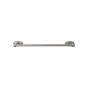 Top Knobs ED8APC Edwardian Bath Towel Bar 24 In. Single - Oval Backplate Antique Pewter