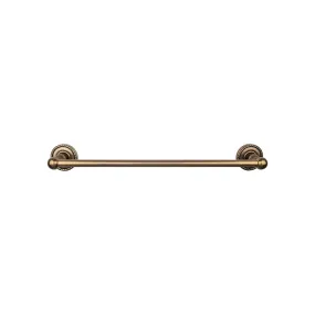 Top Knobs ED8GBZF Edwardian Bath Towel Bar 24 In. Single - Rope Backplate German Bronze