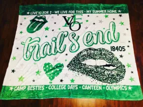 Trail's End Camp Custom Fleece Blanket