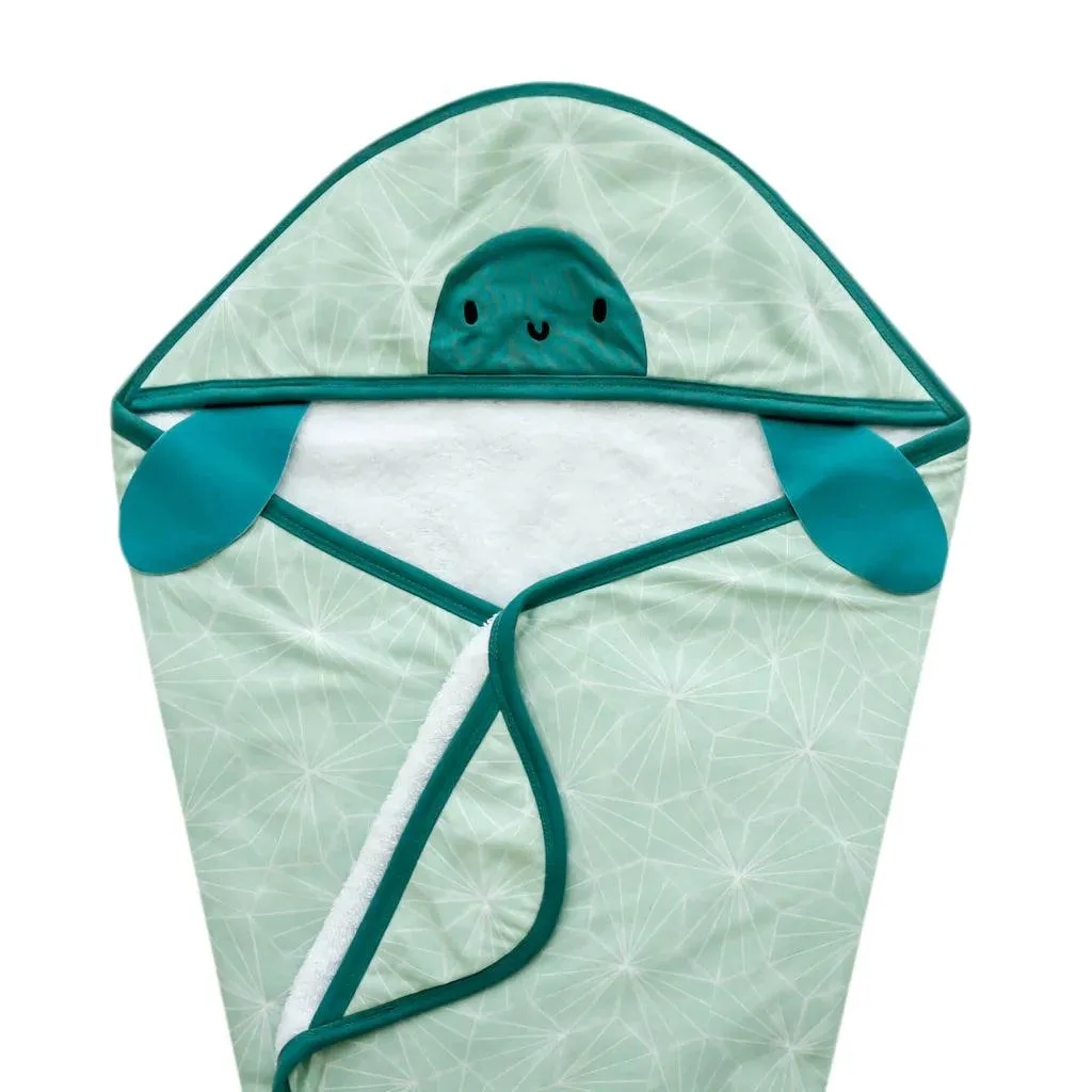 Turtle Character Hooded Towel - Wade