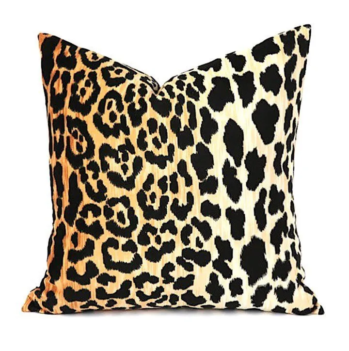 Velvet Leopard Pillow / Animal Pillow Cover / Velvet Cheetah Pillow / Hollywood Regency Pillow cover