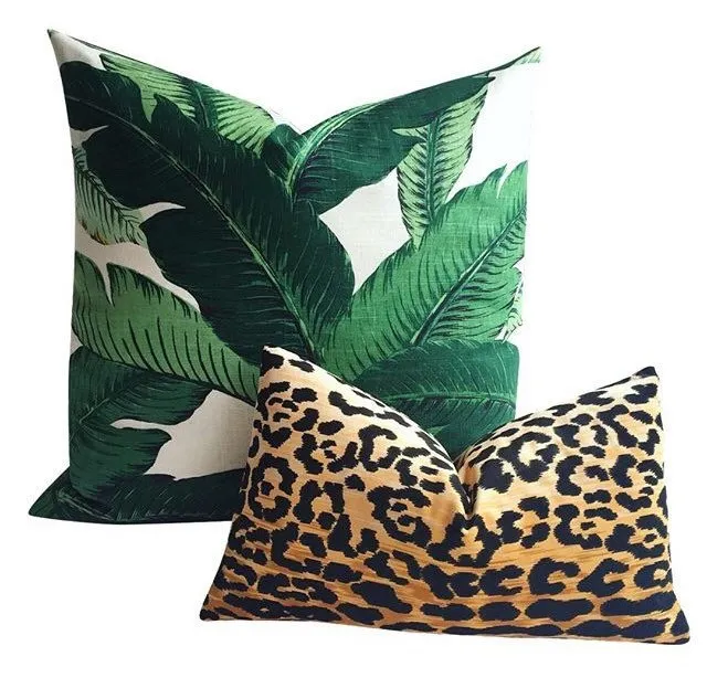 Velvet Leopard Pillow / Animal Pillow Cover / Velvet Cheetah Pillow / Hollywood Regency Pillow cover