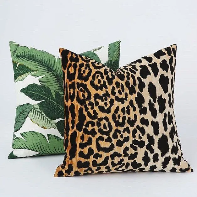 Velvet Leopard Pillow / Animal Pillow Cover / Velvet Cheetah Pillow / Hollywood Regency Pillow cover