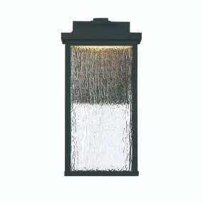 Venya 12 In. LED Outdoor Wall Light Black Finish