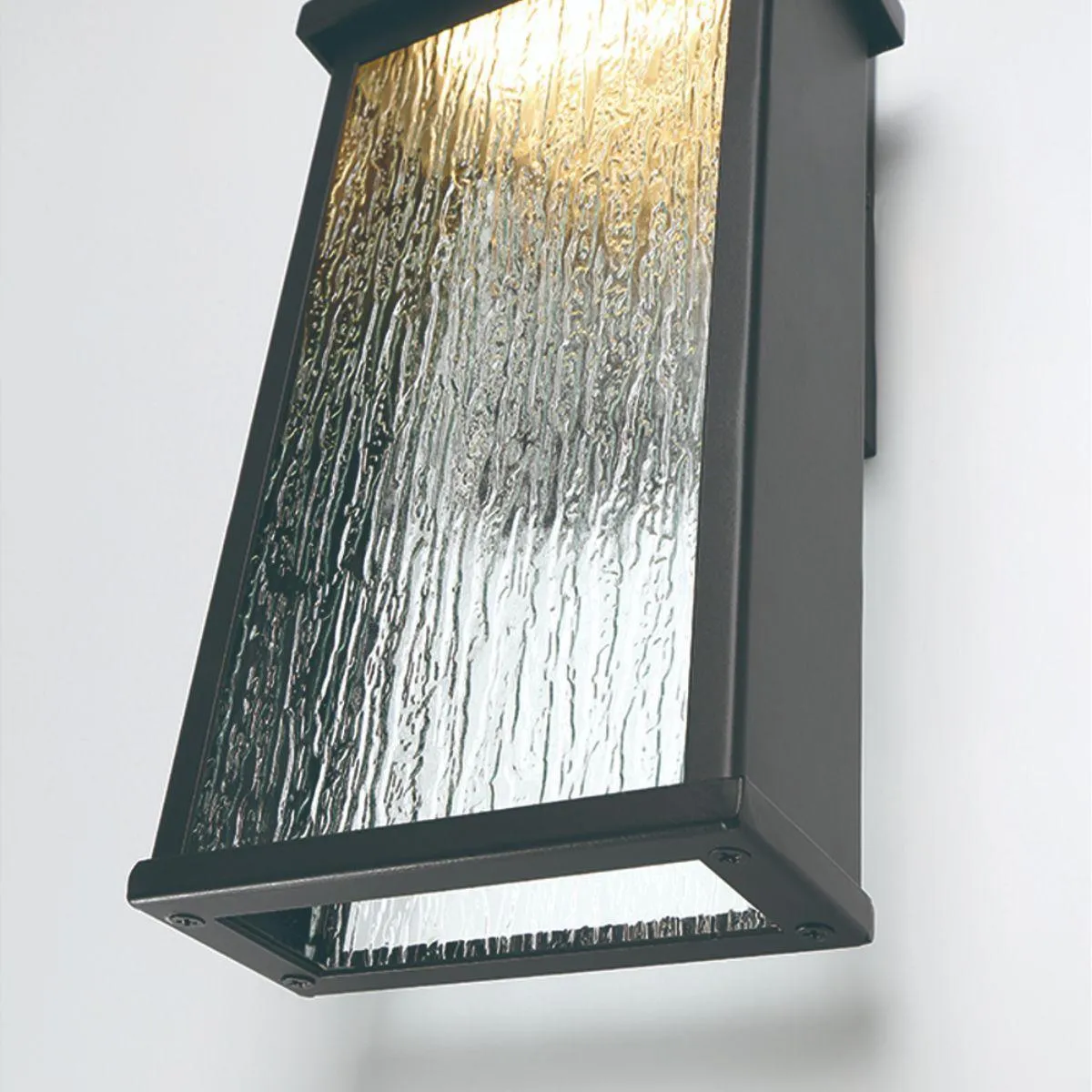 Venya 12 In. LED Outdoor Wall Light Black Finish