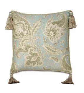 Verlaine Floral Paisley Pillow Cover 18x18