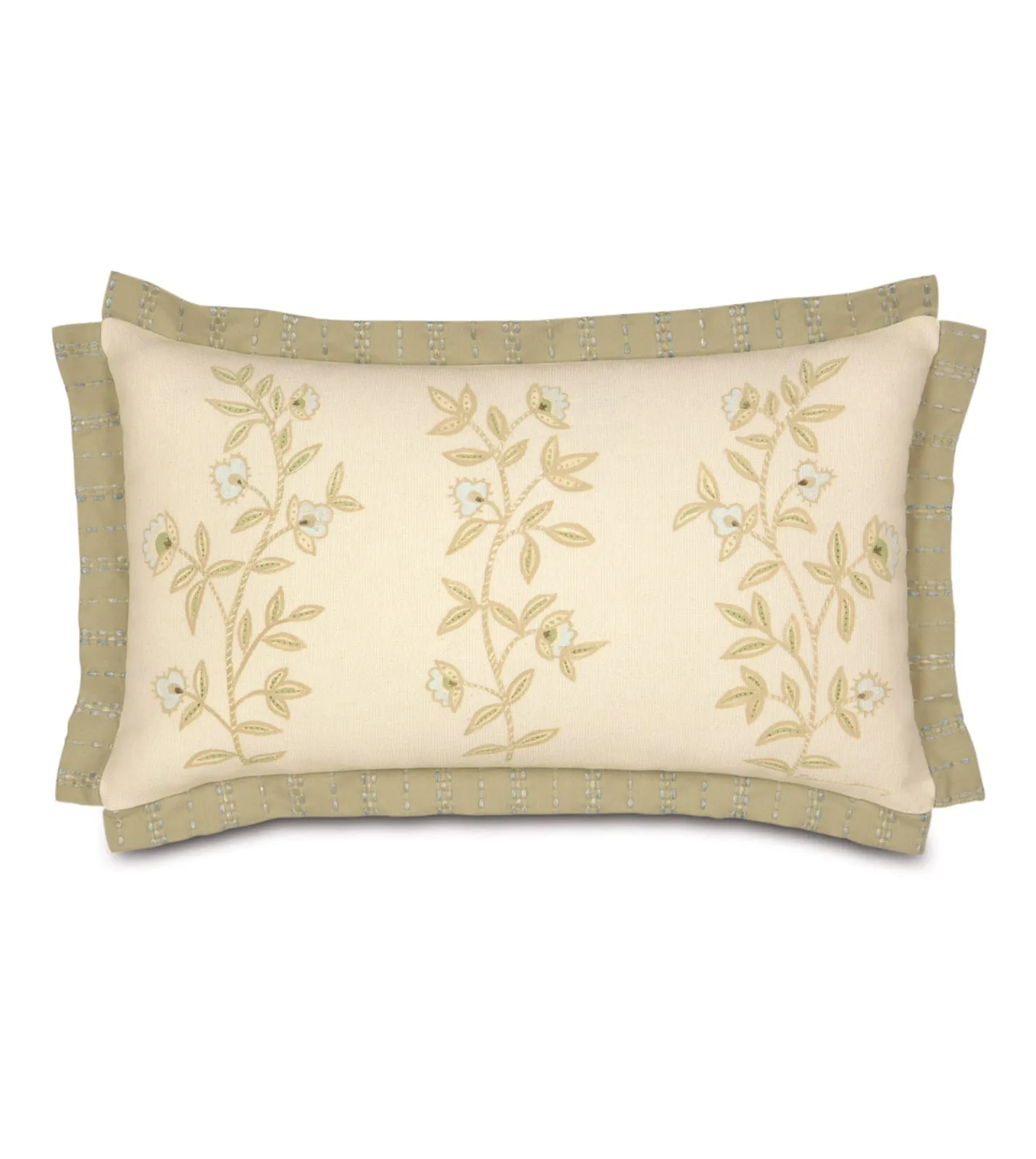 Verlaine Hand-Painted Lumbar Pillow Cover 13x22