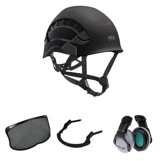 Vertex Vent Arborist Chainsaw Helmet Mesh Visor & Ear Defenders Black