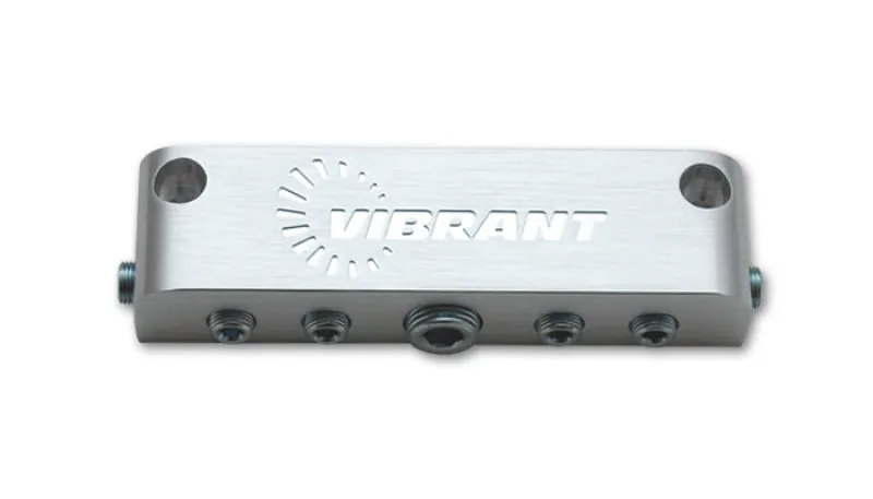 Vibrant Vacuum Manifold Vacuum Block Anodized Silver