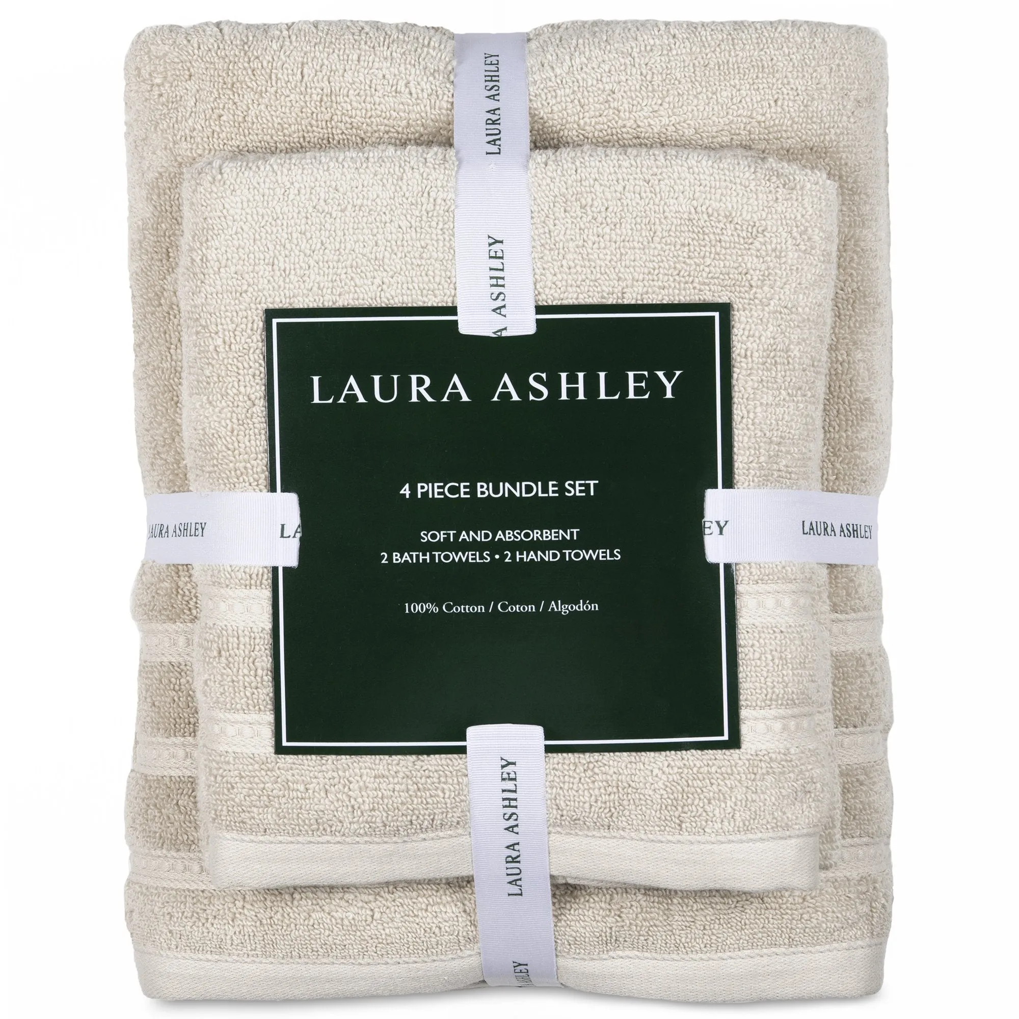 Wakefield 4 Piece Bathroom Towel Set by Laura Ashley