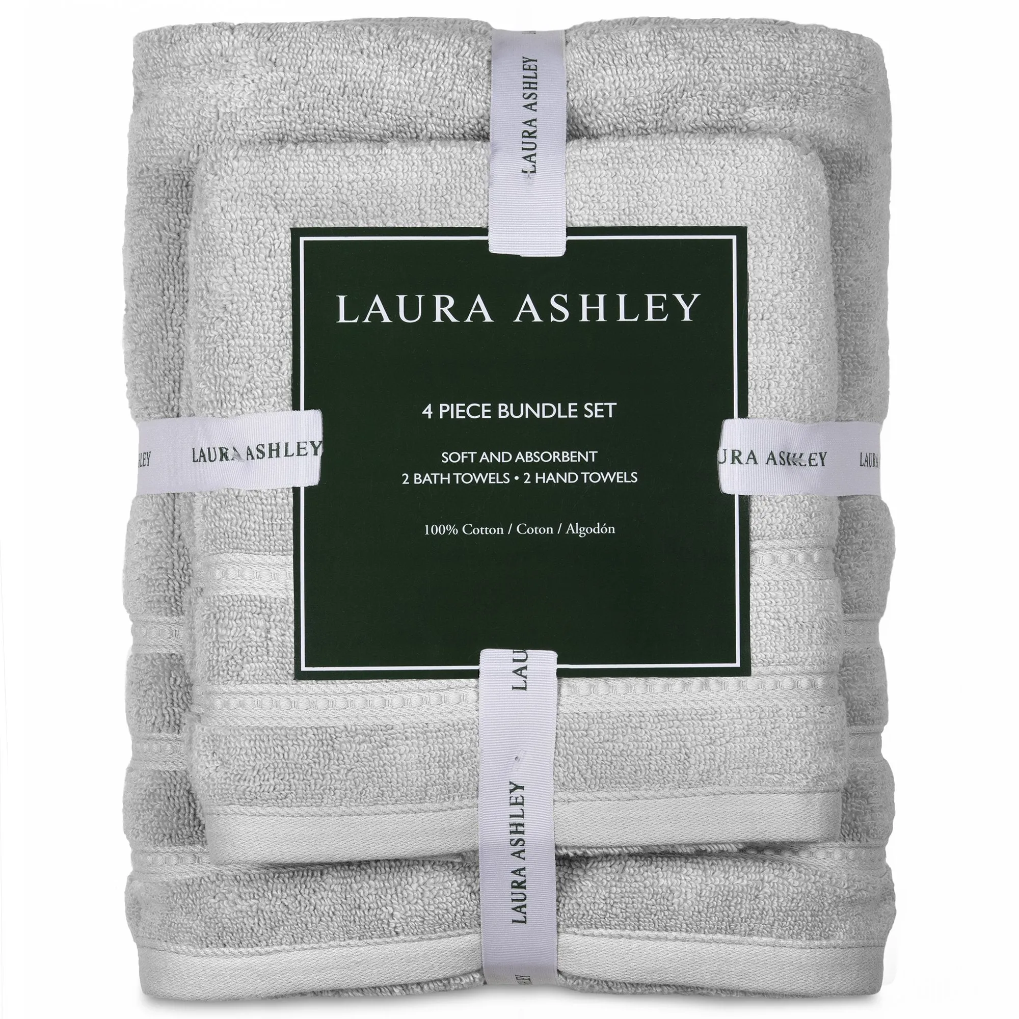 Wakefield 4 Piece Bathroom Towel Set by Laura Ashley