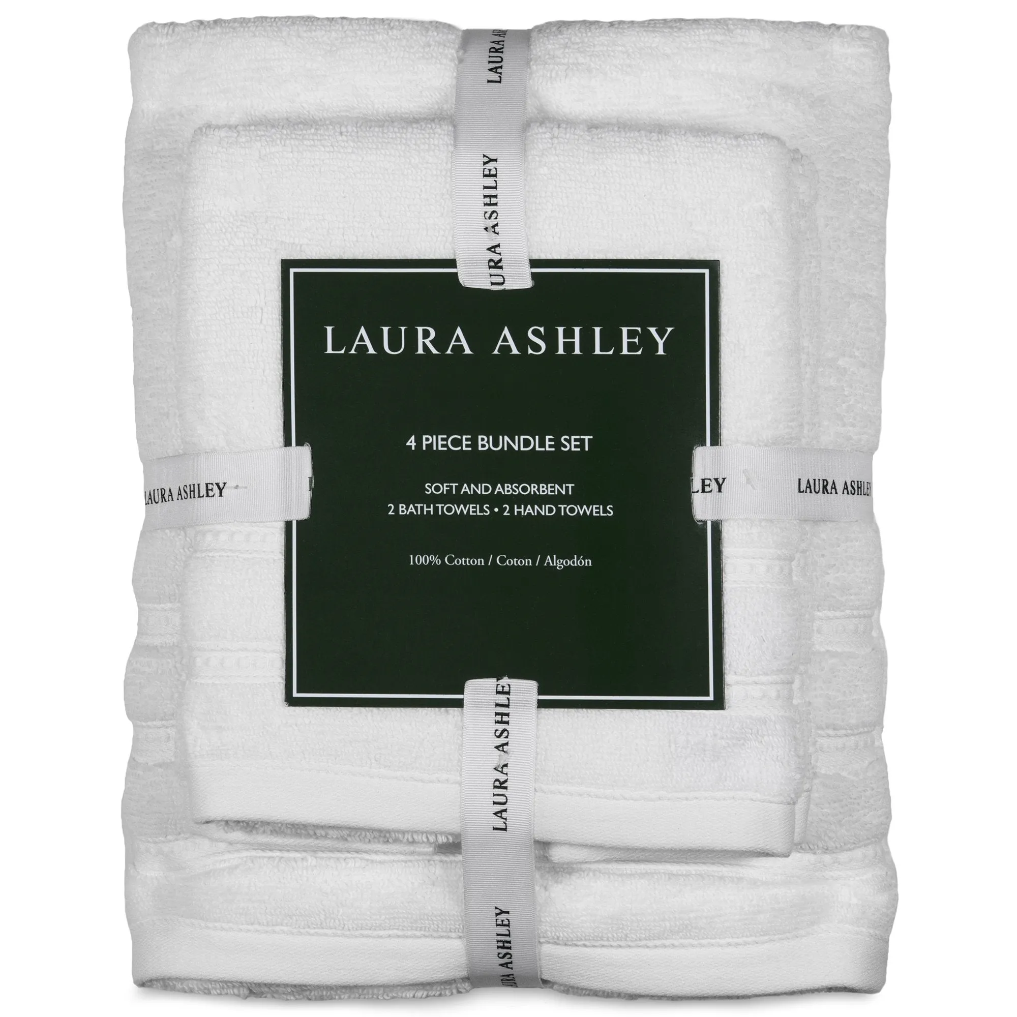 Wakefield 4 Piece Bathroom Towel Set by Laura Ashley