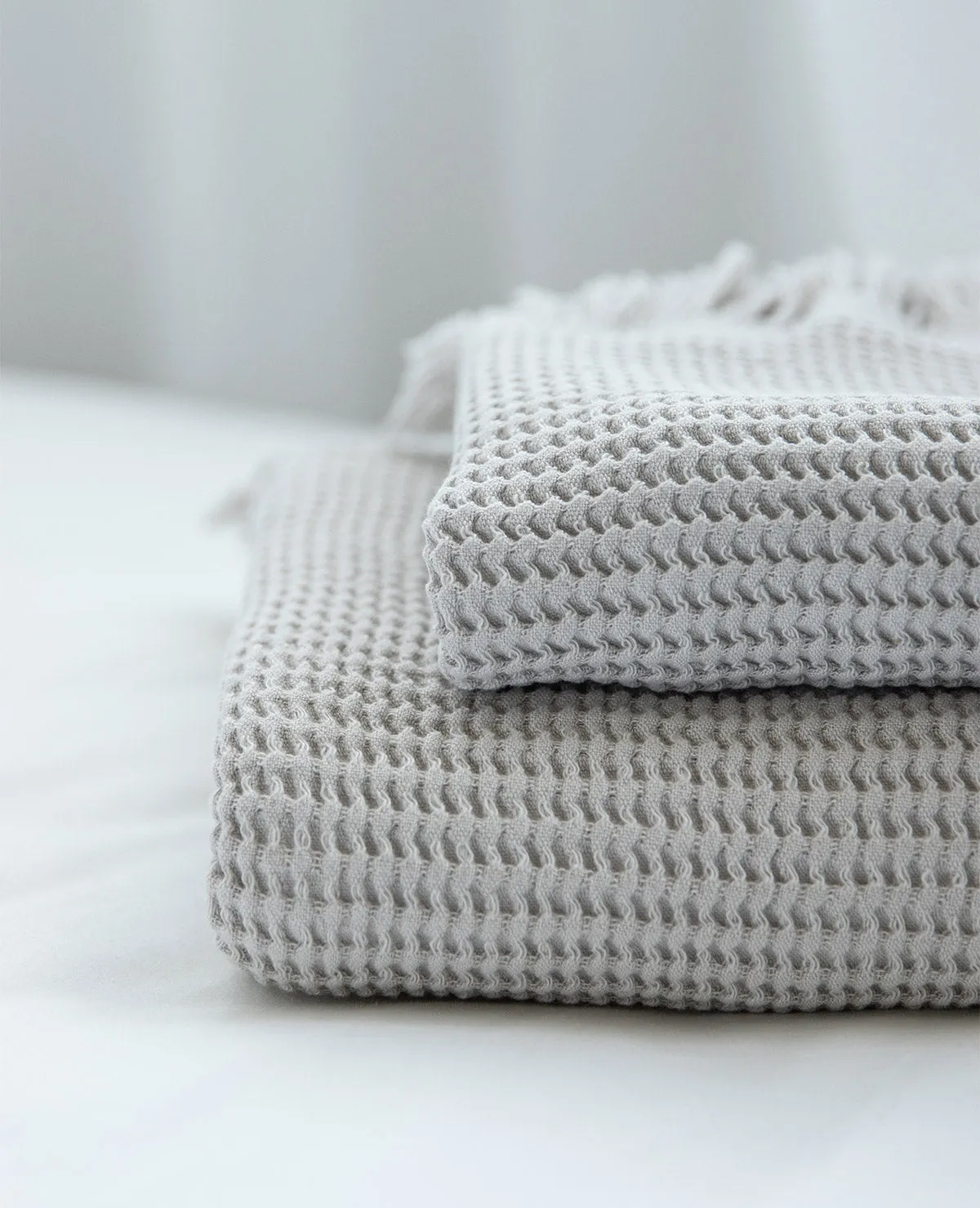 Washed Cotton/Bamboo Waffle Towels