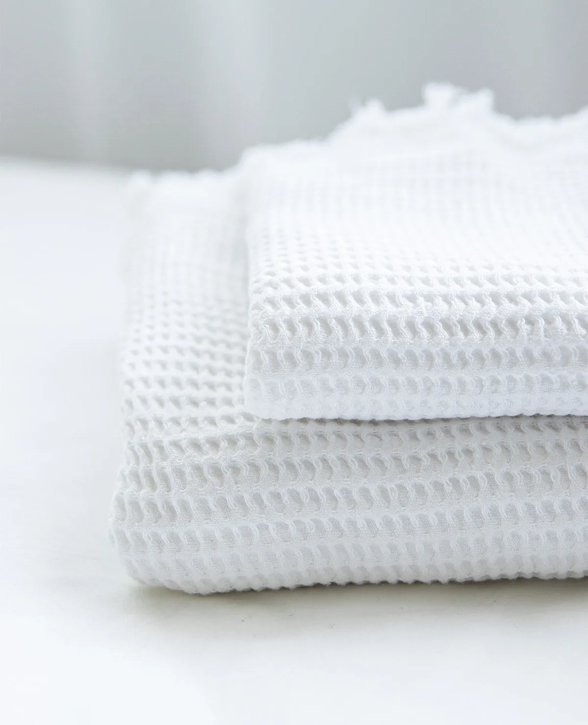 Washed Cotton/Bamboo Waffle Towels